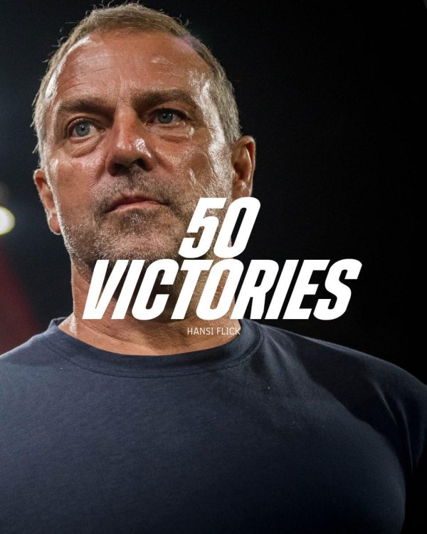 里程碑，弗里克获利合手教巴萨的第50胜，仅用了67场